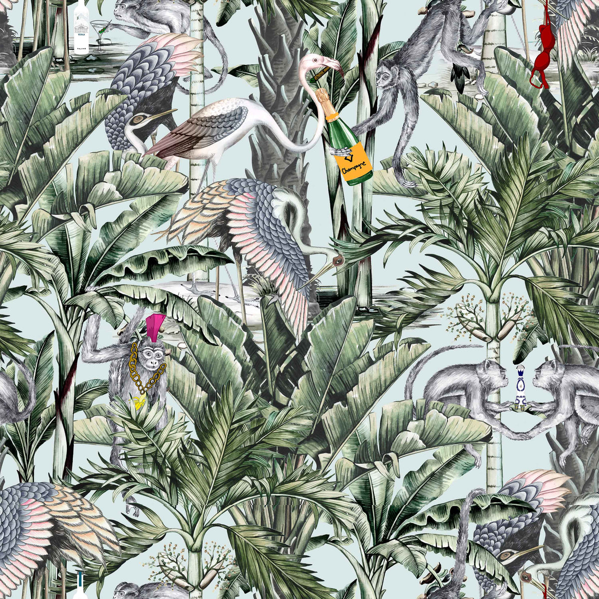 Hollywood In the Jungle in Blue