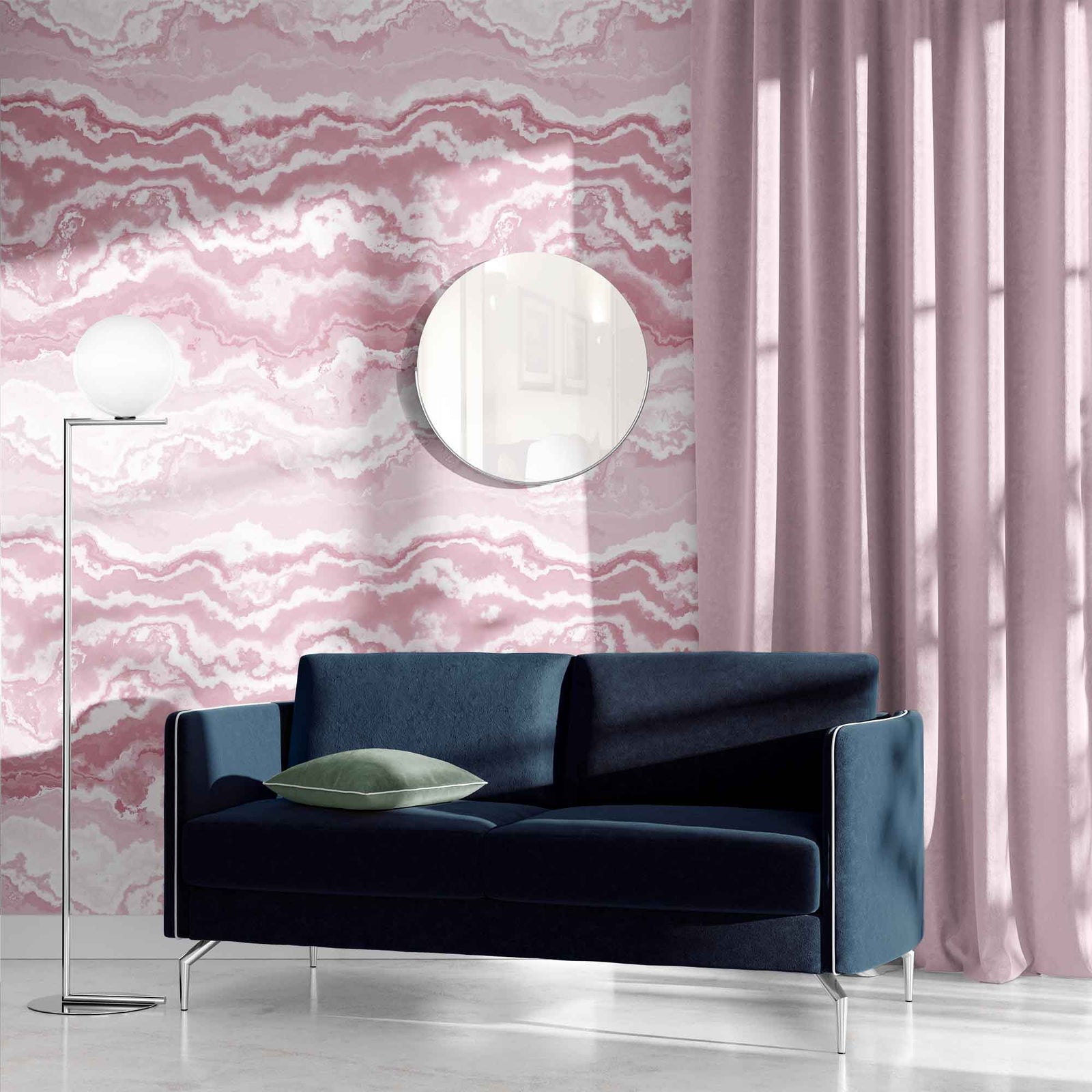 light-pink_natural pattern with horizontal wavy lines