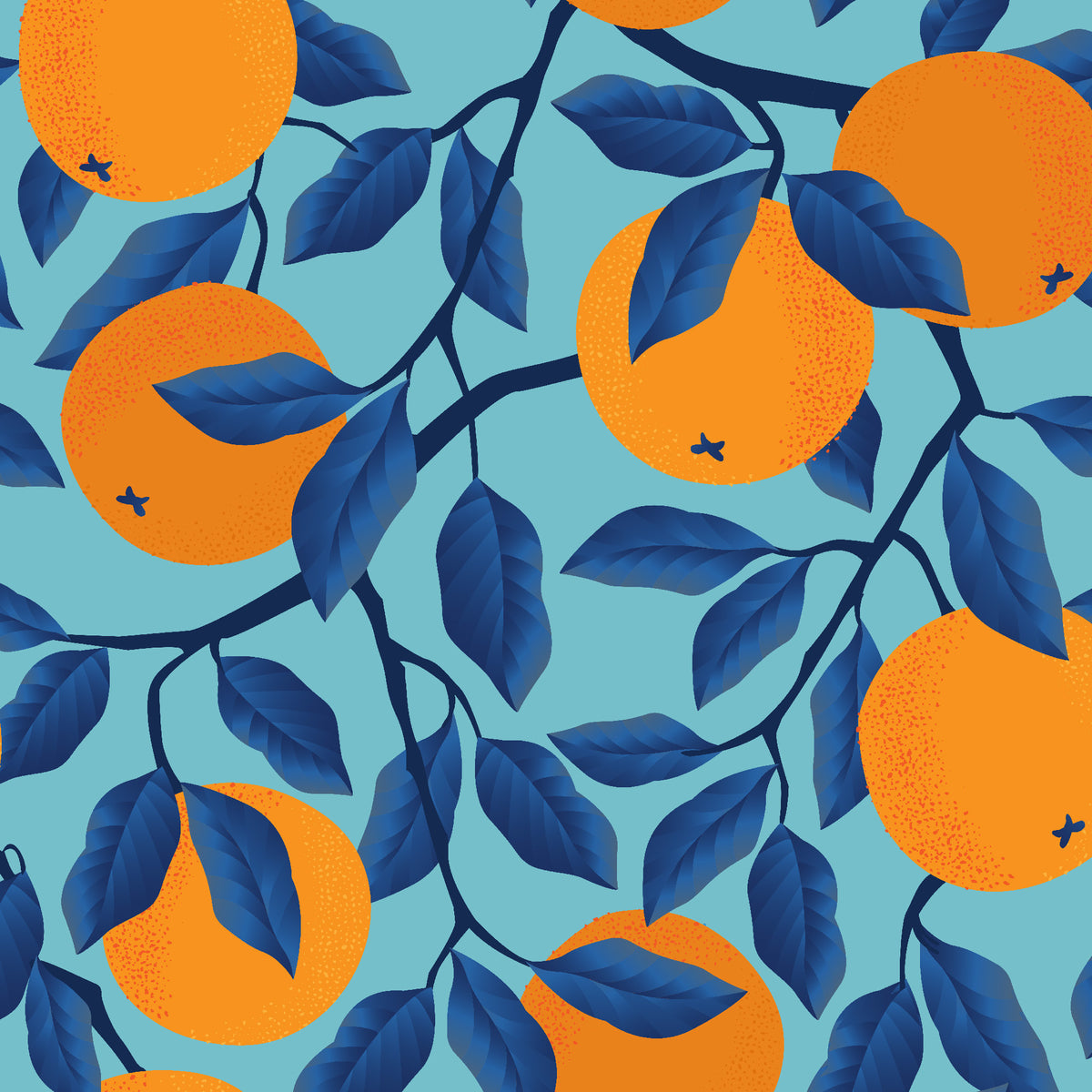 blue_Orange Blossom in Blue colorway