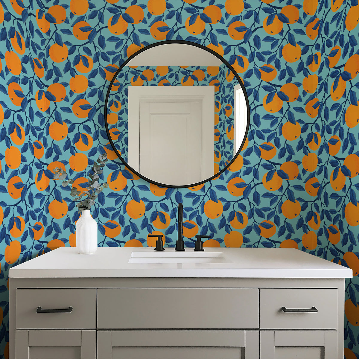 blue_Orange Blossom in Blue colorway