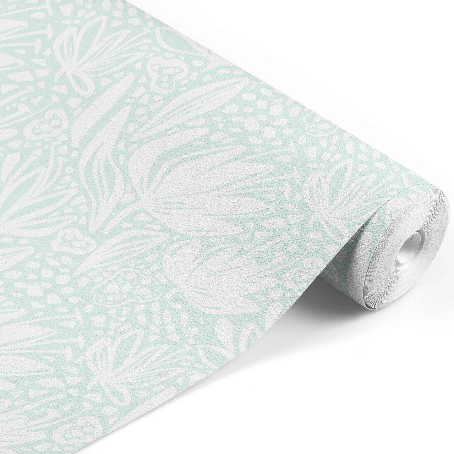 mint_Floral pattern set on mint background