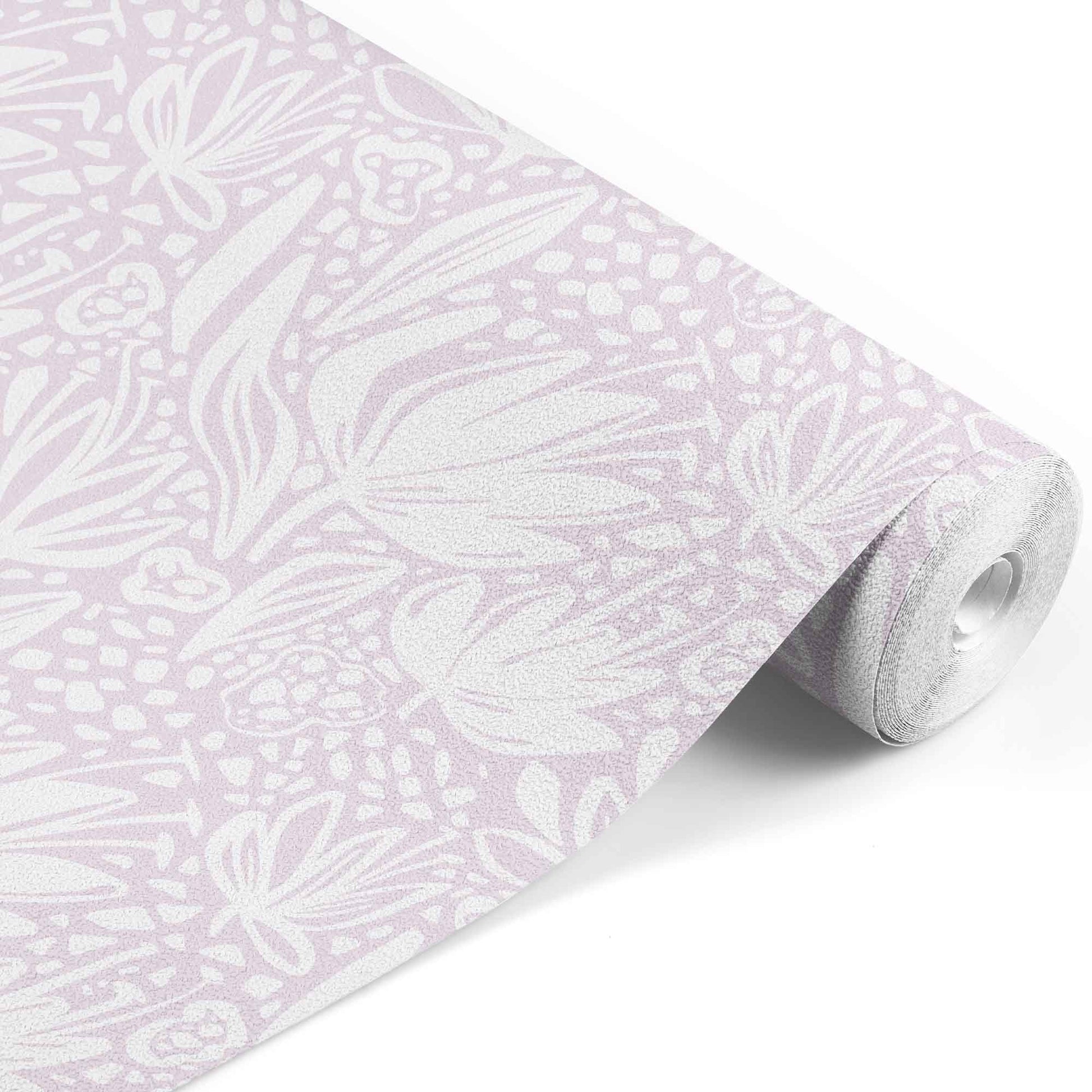 lavender_Floral pattern set on lavender background