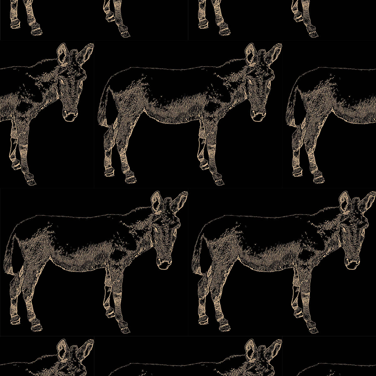 Powder the Donkey in Tan