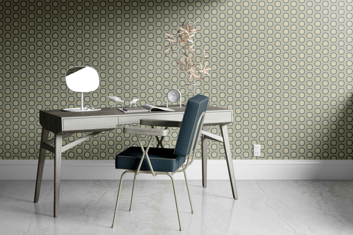 tan_geometric pattern
