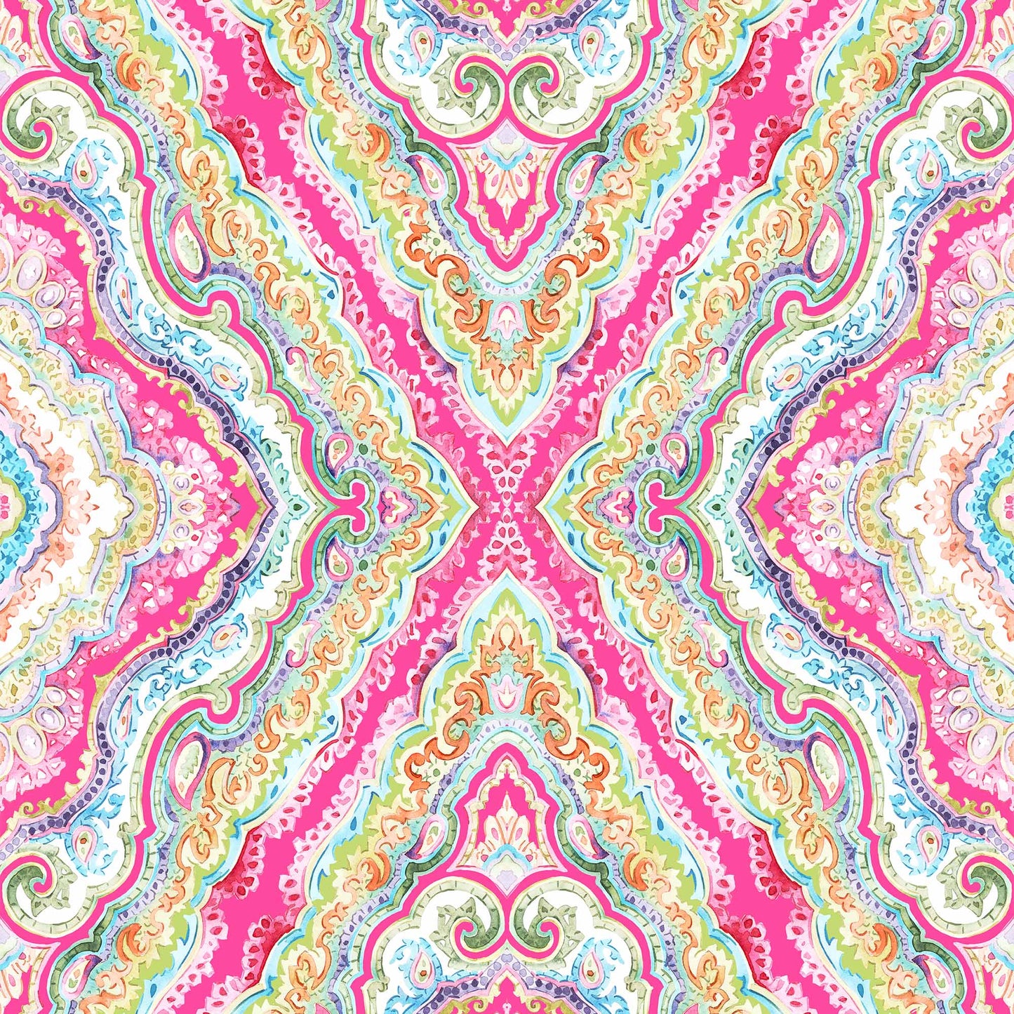 pink_a traditional paisley wallpaper pattern