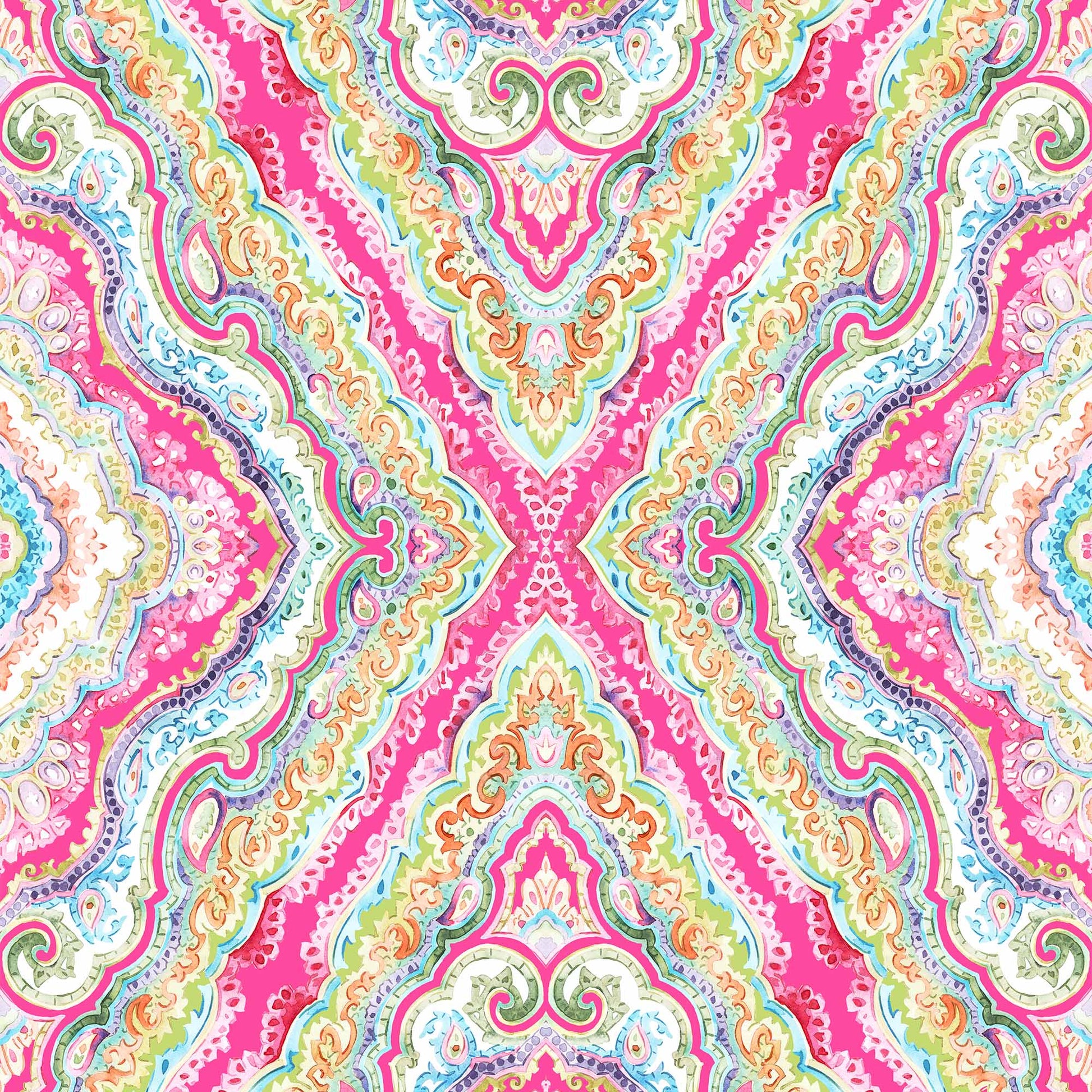 pink_a traditional paisley wallpaper pattern