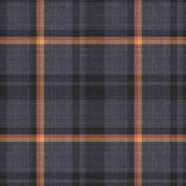 blue_plaid pattern with a combination of blue, orange and dark colors.