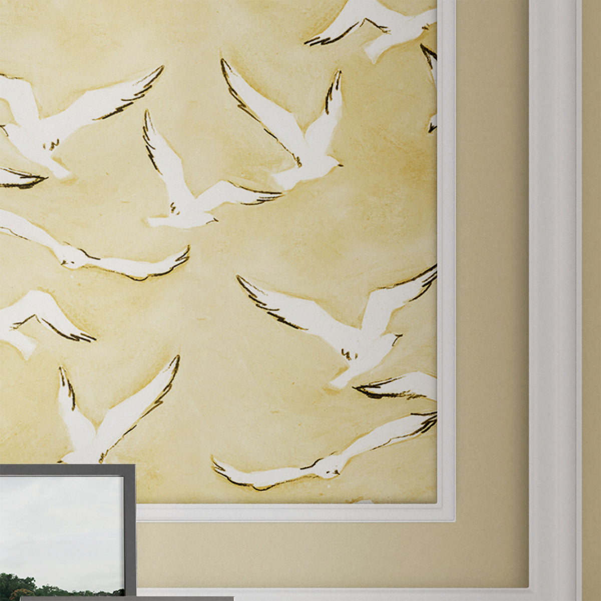 yellow_seagulls flying wallpaper