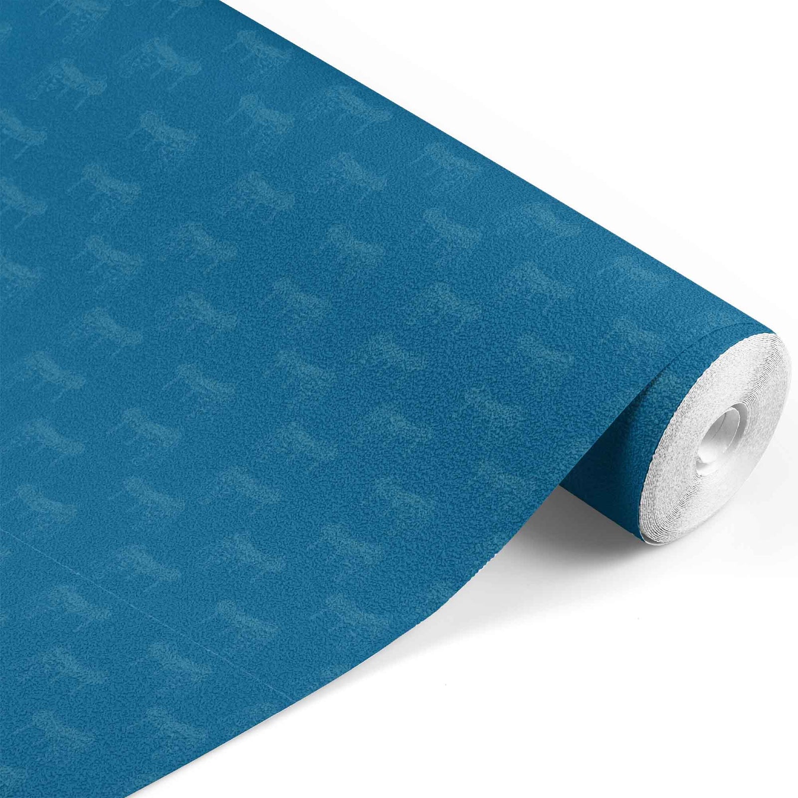 blue_A wallpaper featuring a pattern of illustrated saddles on a blue background.