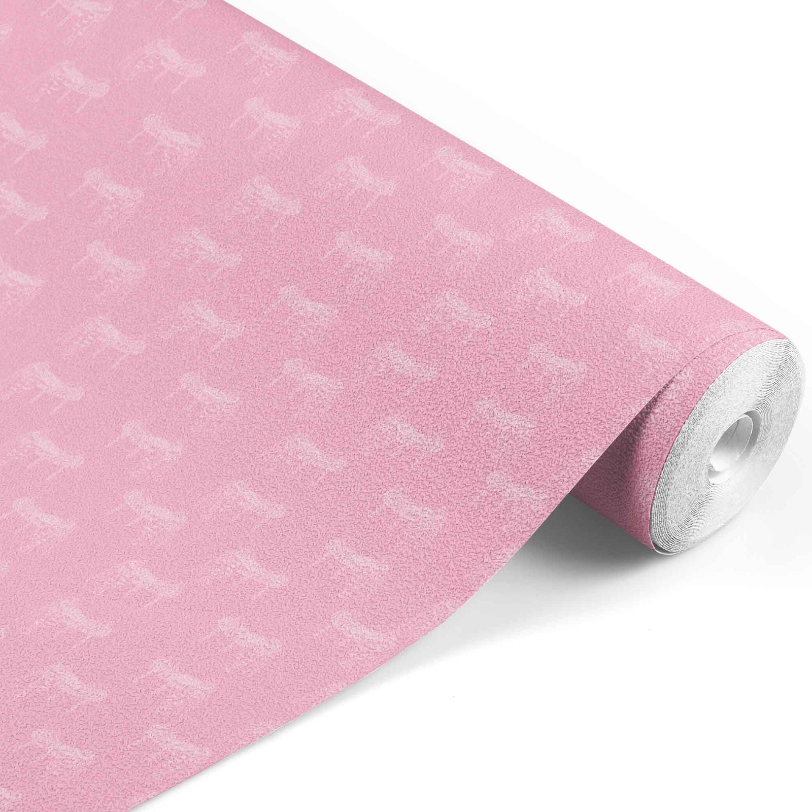 blush_A wallpaper featuring a pattern of illustrated saddles on a blush background.