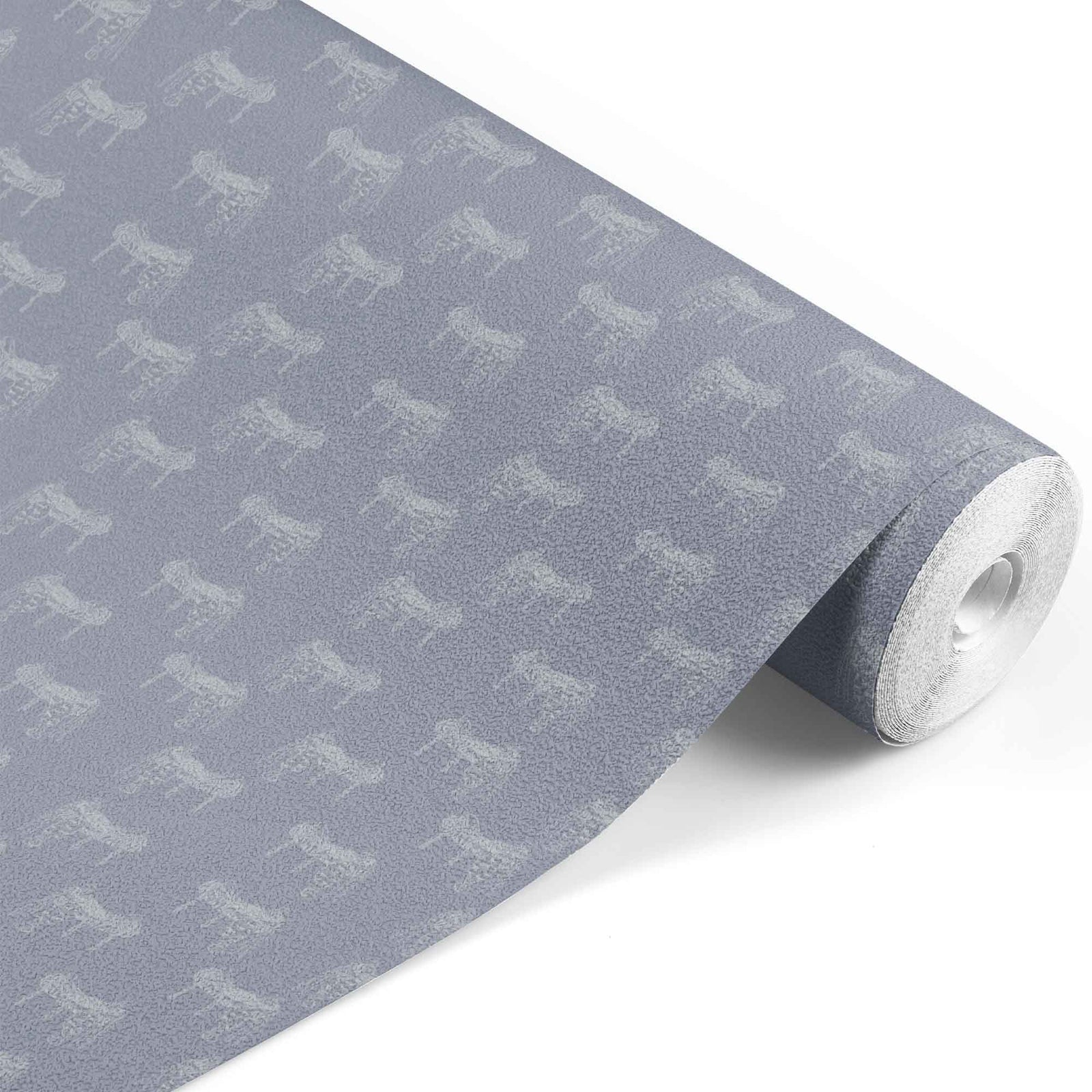 slate_A wallpaper featuring a pattern of illustrated saddles on a slate background.