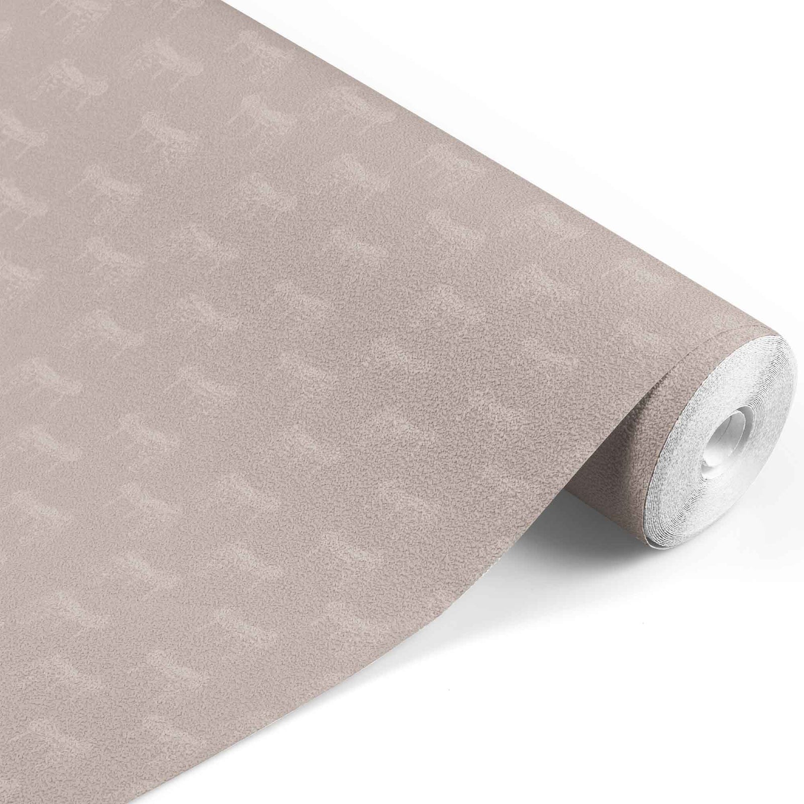 taupe_A wallpaper featuring a pattern of illustrated saddles on a taupe background.