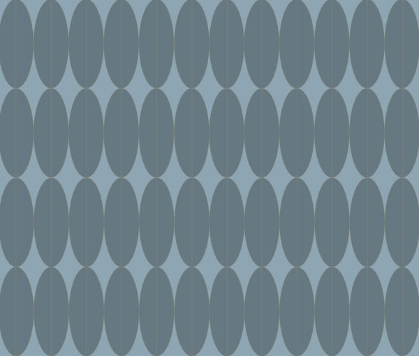 blue_Pattern of gray oval shapes on a blue background