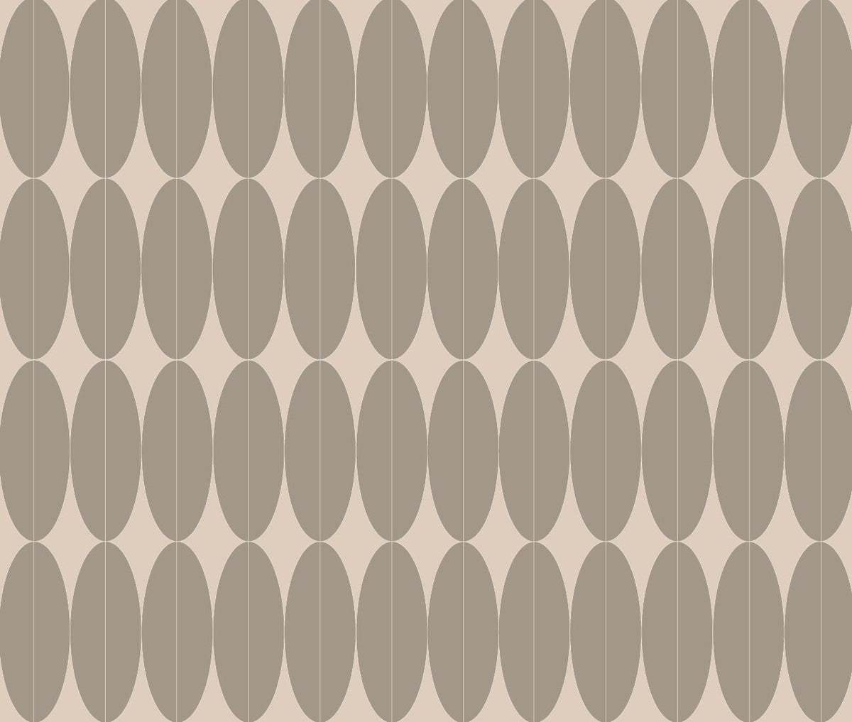 neutral_Pattern of oval shapes on a beige background