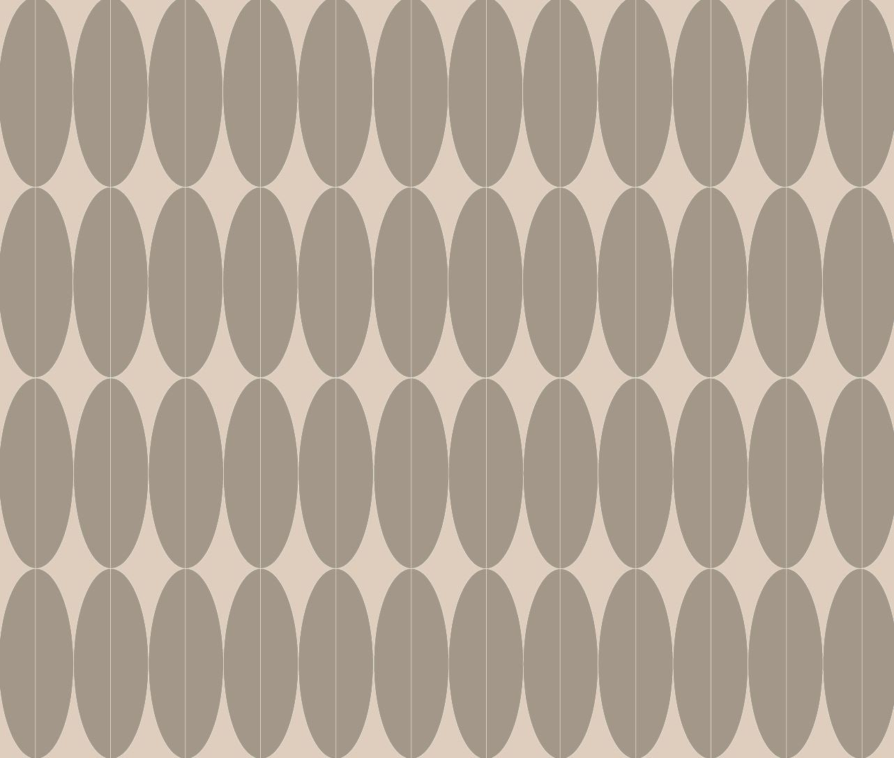 neutral_Pattern of oval shapes on a beige background
