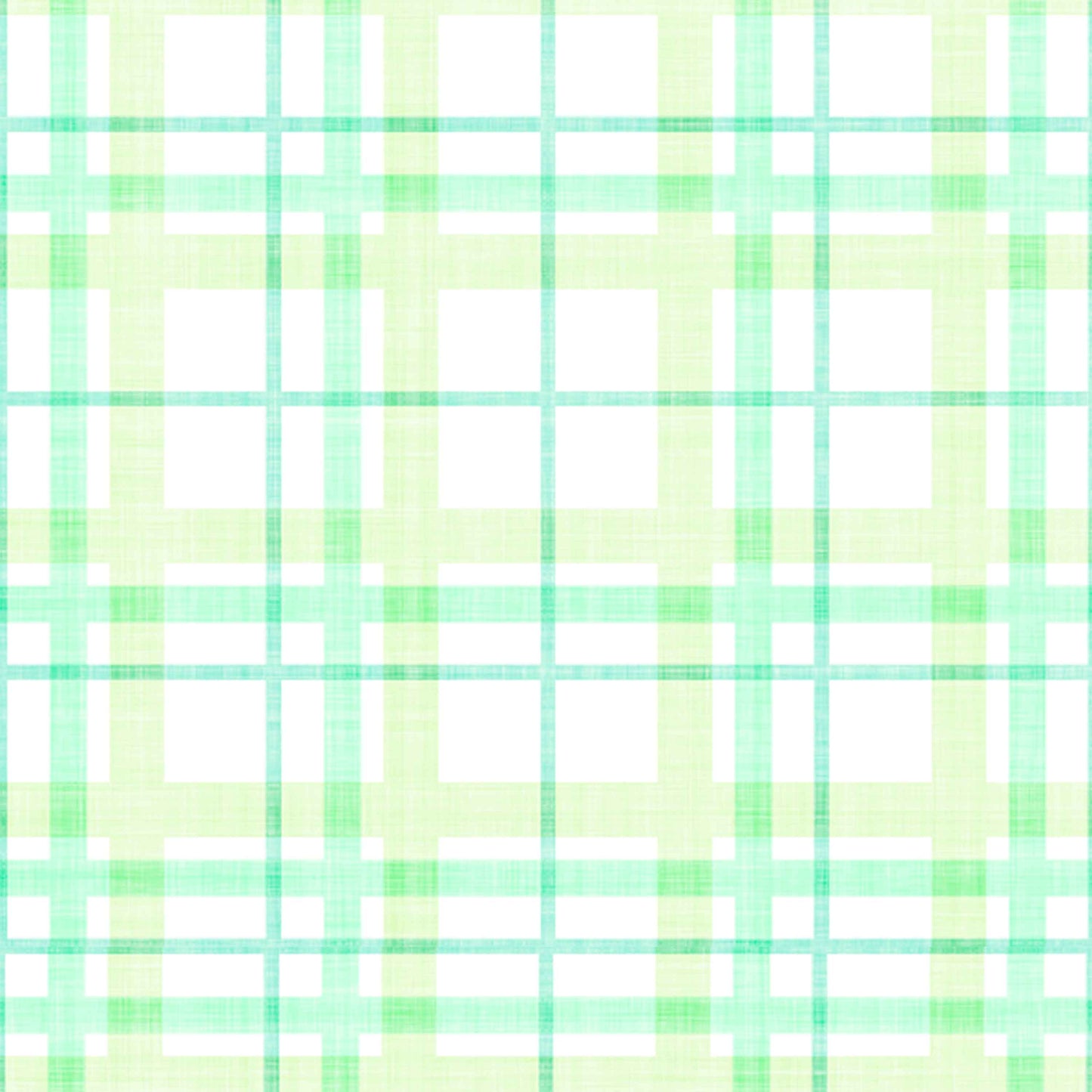 light-green_Soft plaid pattern featuring layered grid lines in light green and aqua tones, with a subtle woven texture and airy, translucent effect on a pale background.