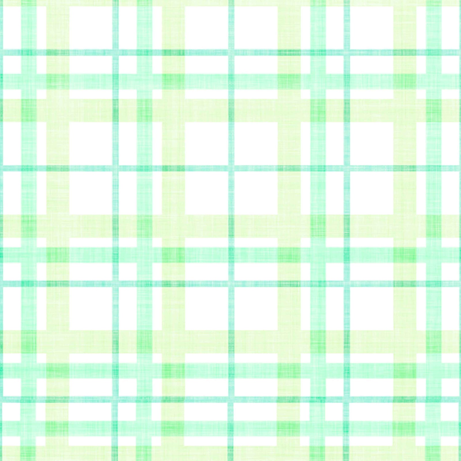 light-green_Soft plaid pattern featuring layered grid lines in light green and aqua tones, with a subtle woven texture and airy, translucent effect on a pale background.