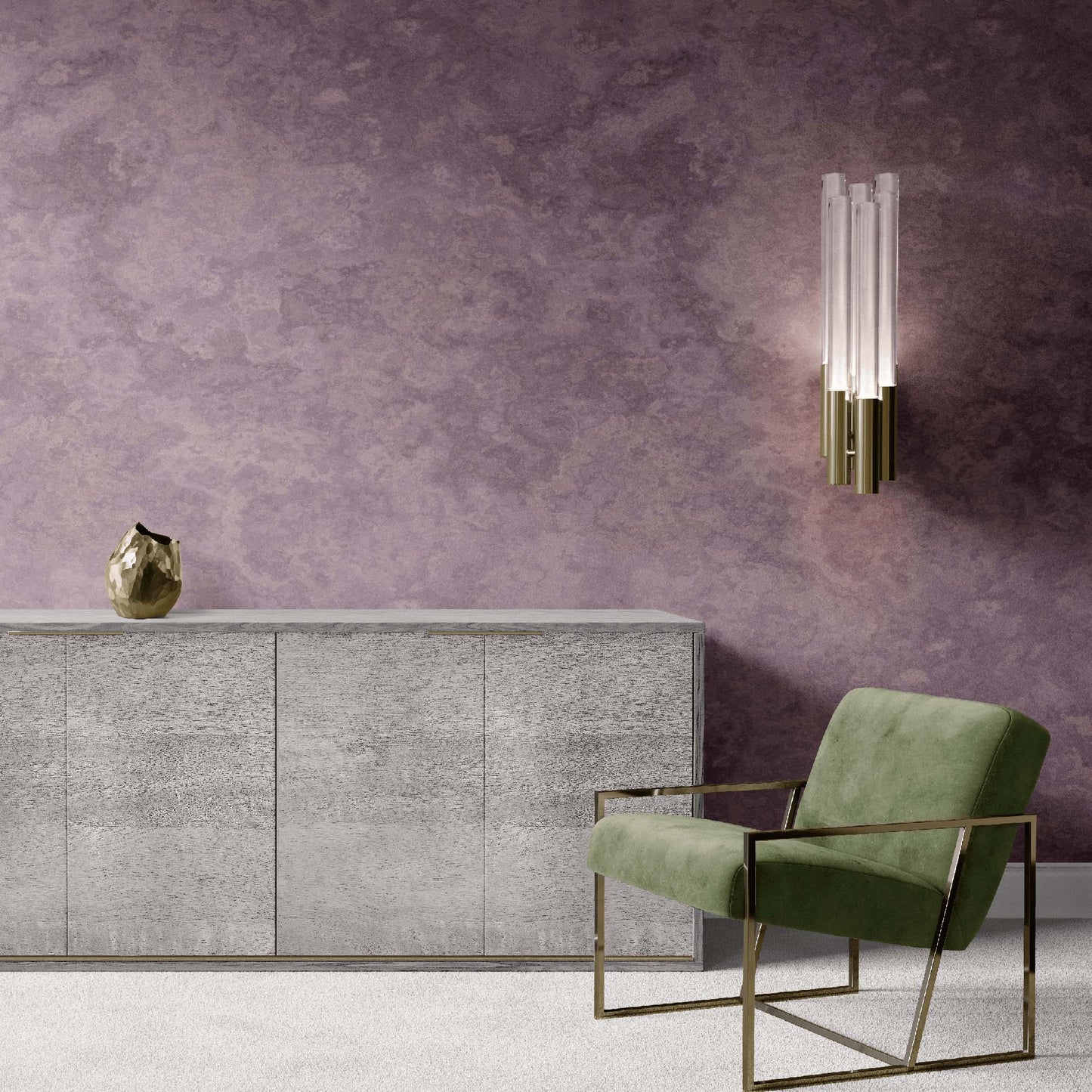 plum_image of a textured plum wallpaper with a mottled design.