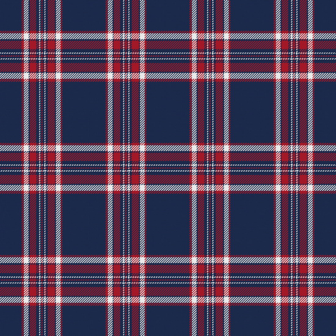 Navy, Red & White — Alderwick — Full pattern
