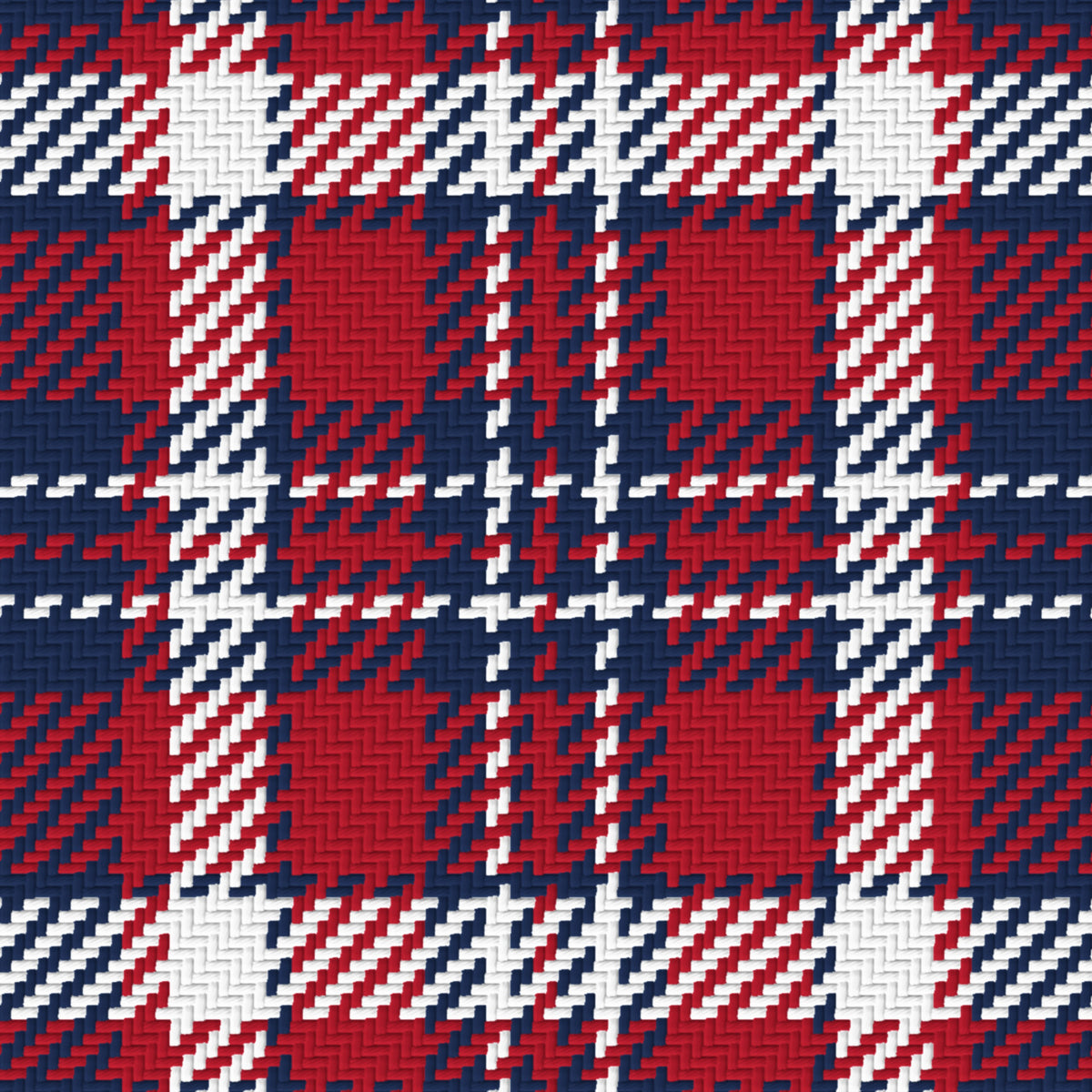 Navy, Red & White — Alderwick — Pattern detail