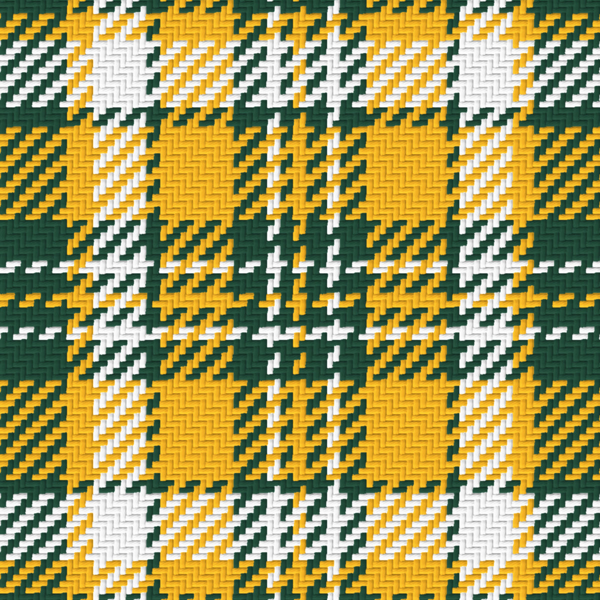 Forest Green, Gold & White — Alderwick — Pattern detail