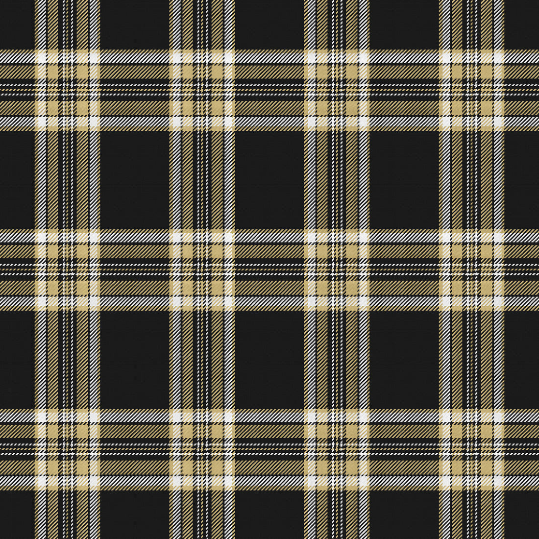 Near Black, Champagne Gold & White — Alderwick — Full pattern