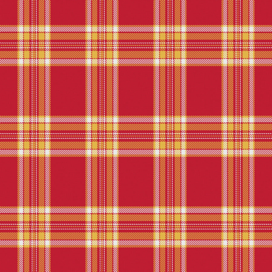 Cardinal, Warm Gold & White — Alderwick