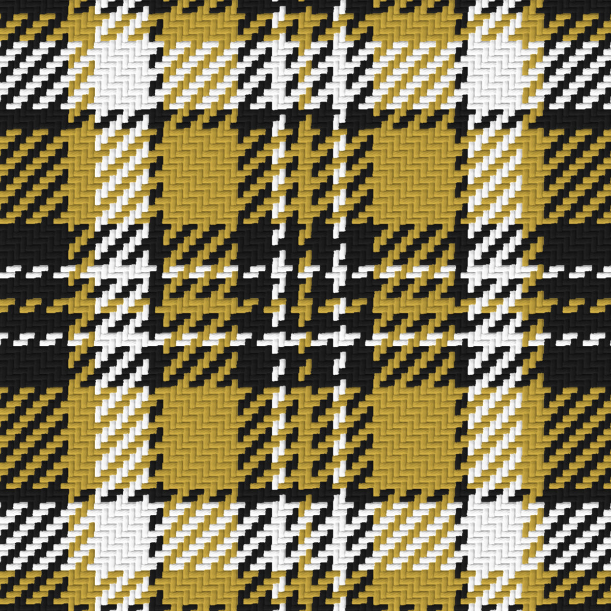 Near Black, Antique Gold & White · Palette 016 — Alderwick — Pattern detail