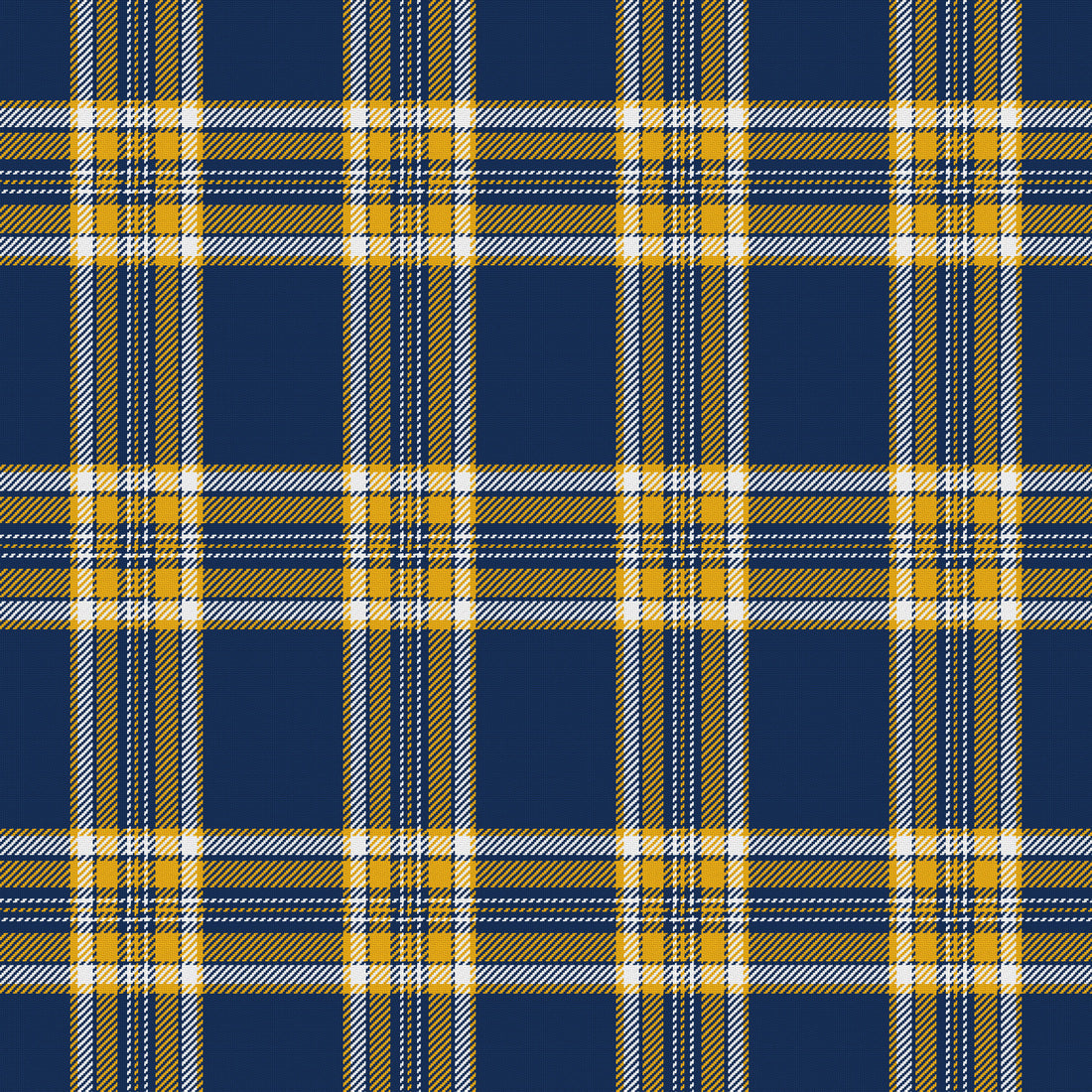 Deep Navy, Gold & White — Alderwick — Full pattern