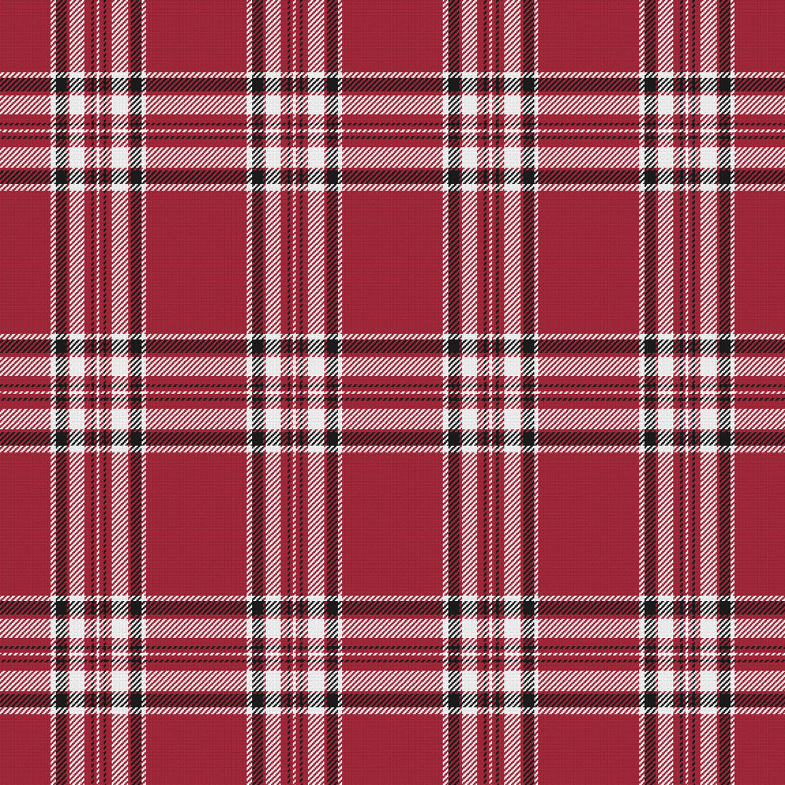 Cardinal, White & Near Black — Alderwick — Full pattern