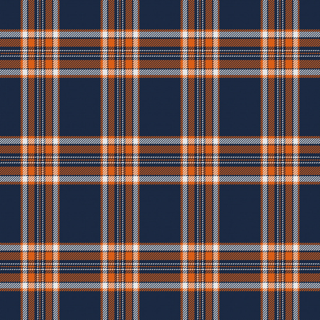 Navy, Orange & White — Alderwick — Full pattern