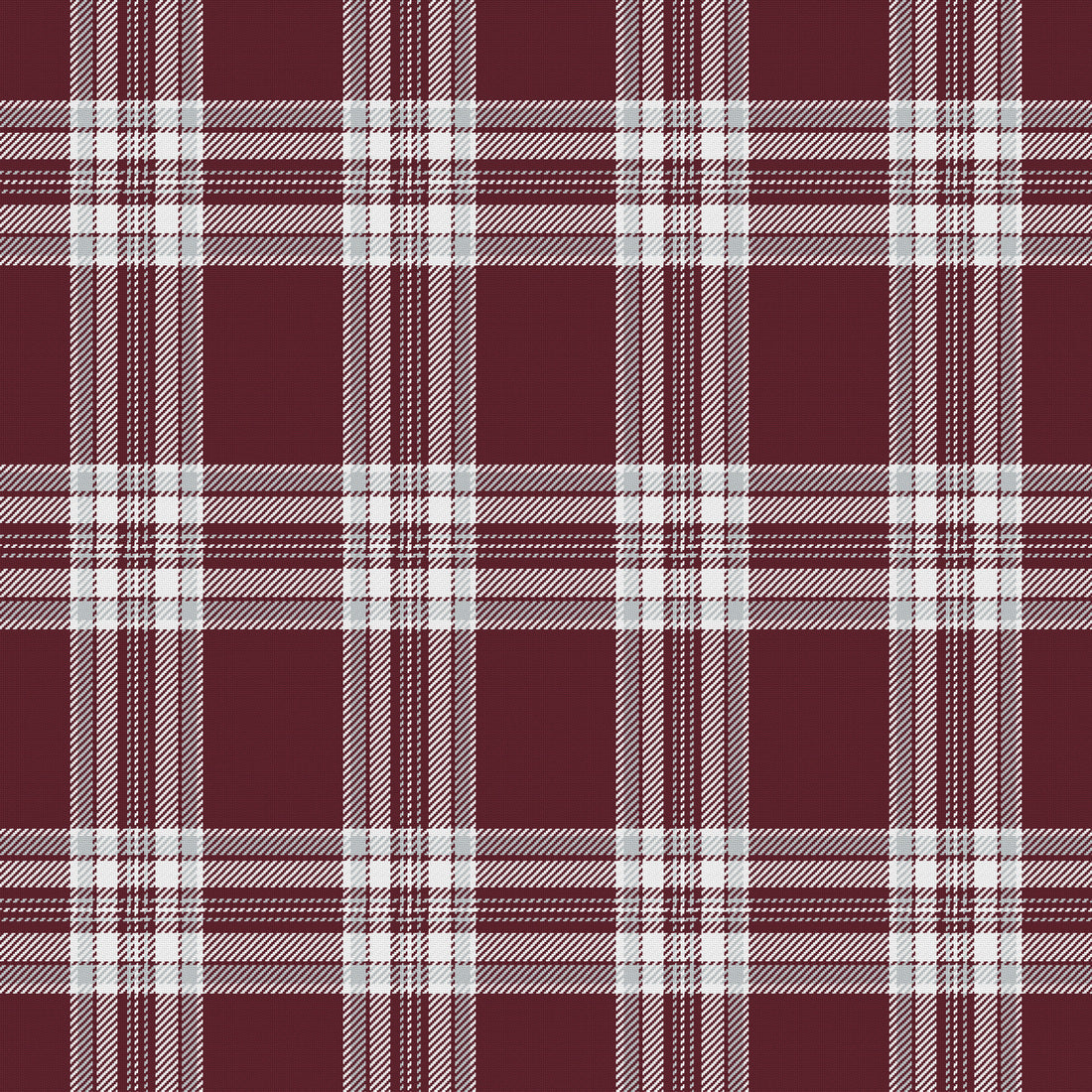 Maroon, White & Light Gray — Alderwick — Full pattern
