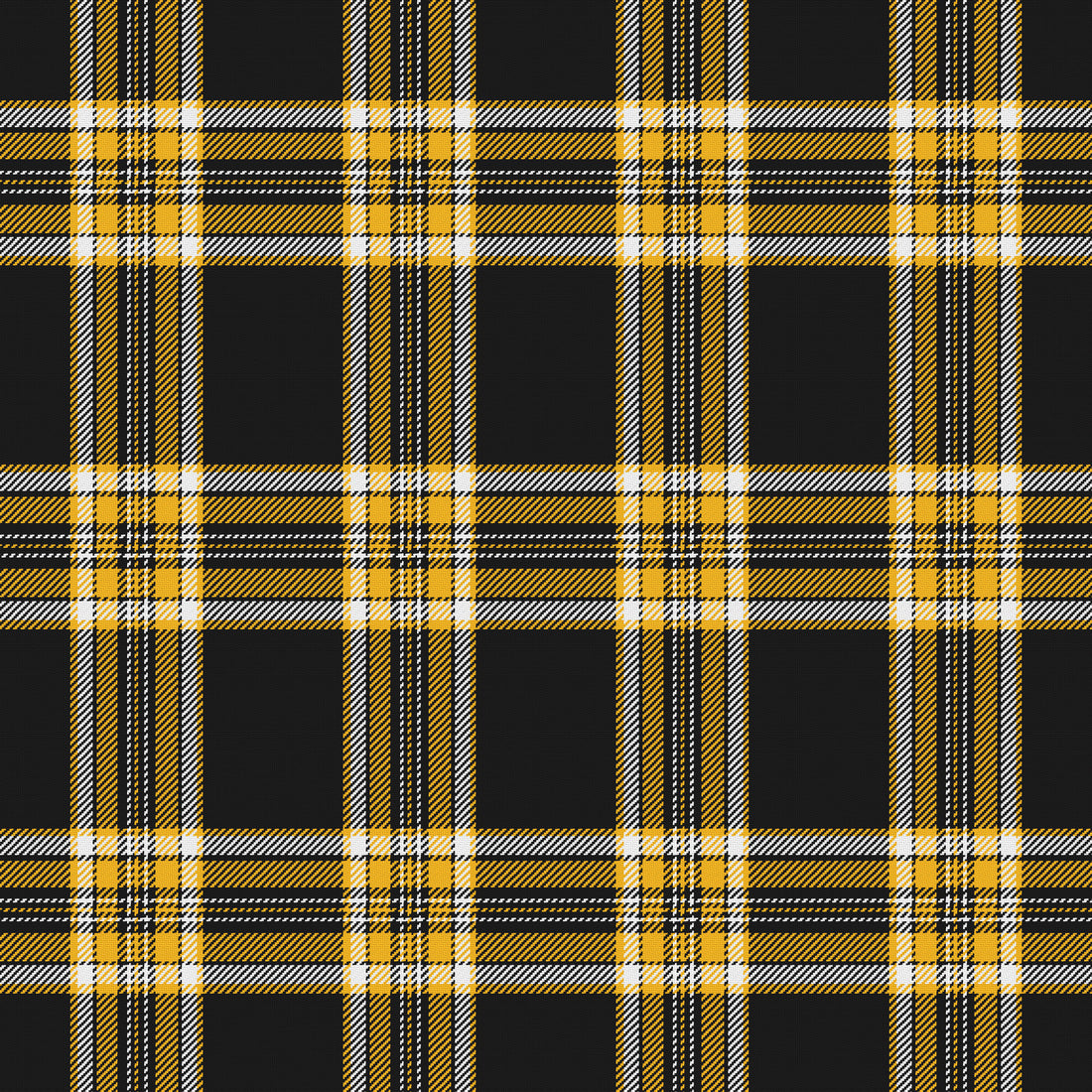 Near Black, Golden Yellow & White — Alderwick — Full pattern