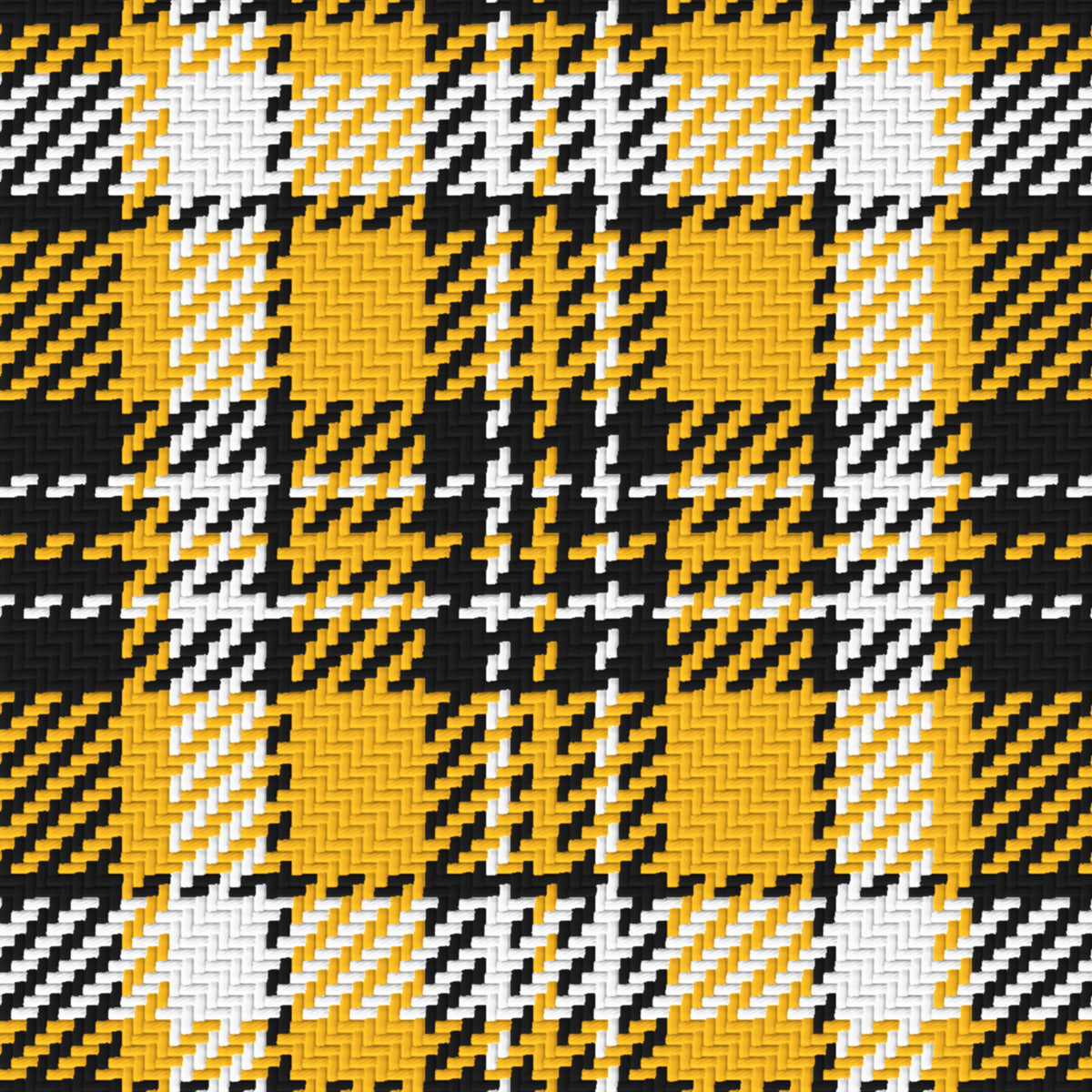 Near Black, Golden Yellow & White — Alderwick — Pattern detail