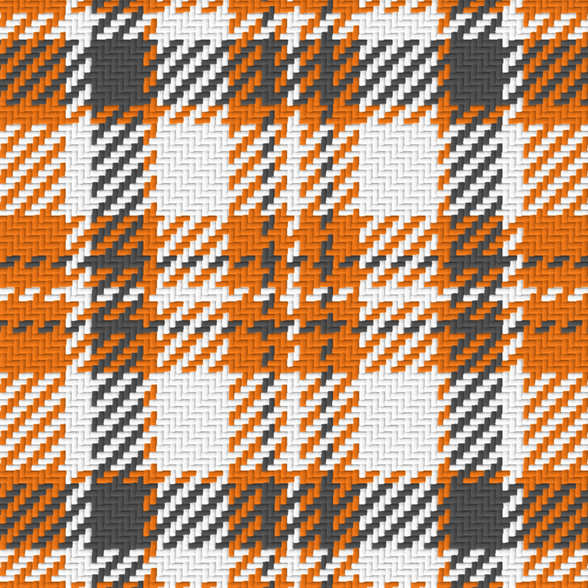 Orange, White & Smoke Gray — Alderwick — Pattern detail