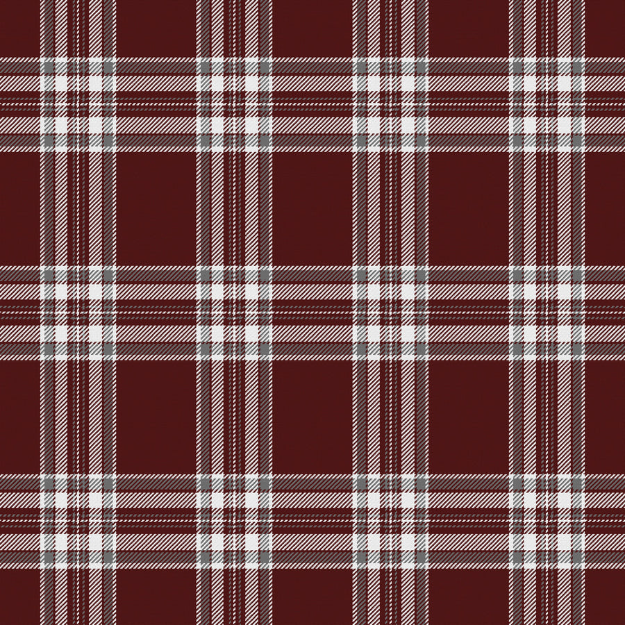 Deep Maroon, White & Gray — Alderwick