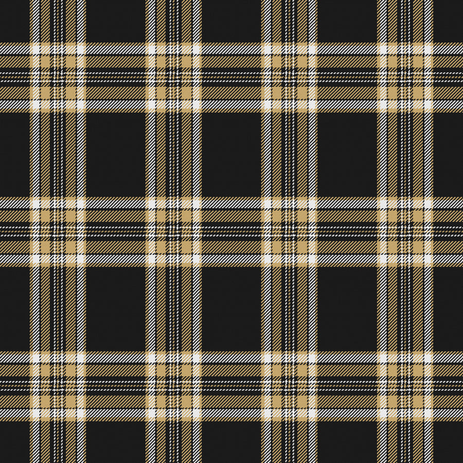 Near Black, Antique Gold & White · Palette 034 — Alderwick
