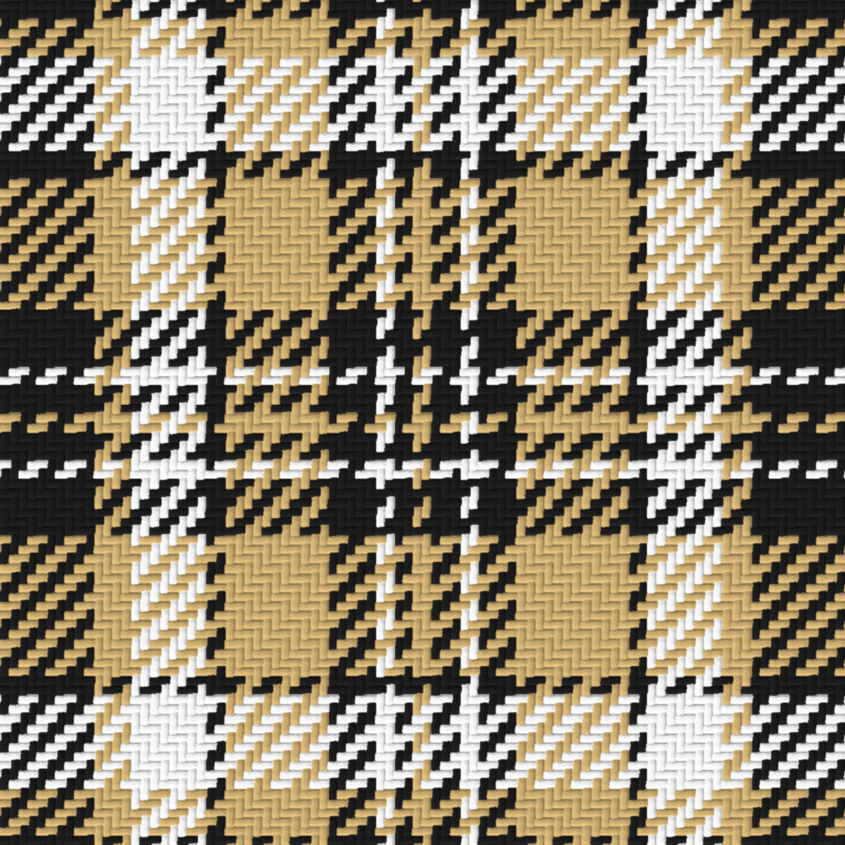 Near Black, Antique Gold & White · Palette 034 — Alderwick — Pattern detail