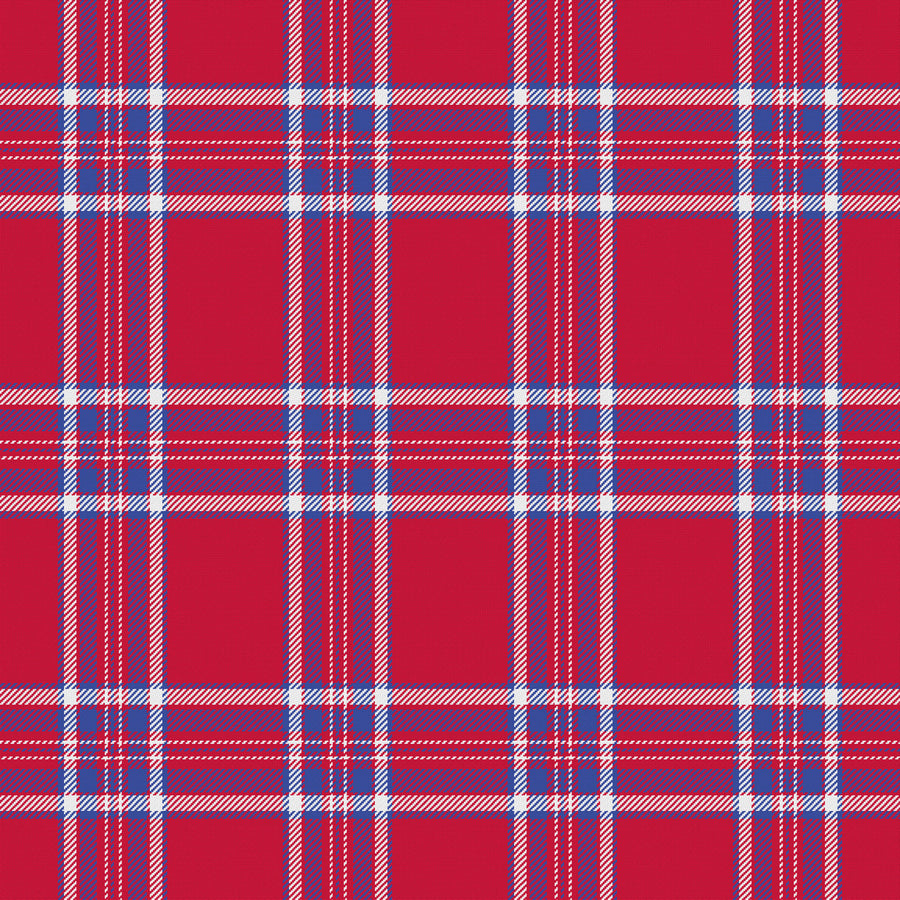 Deep Red, Royal Blue & White — Alderwick