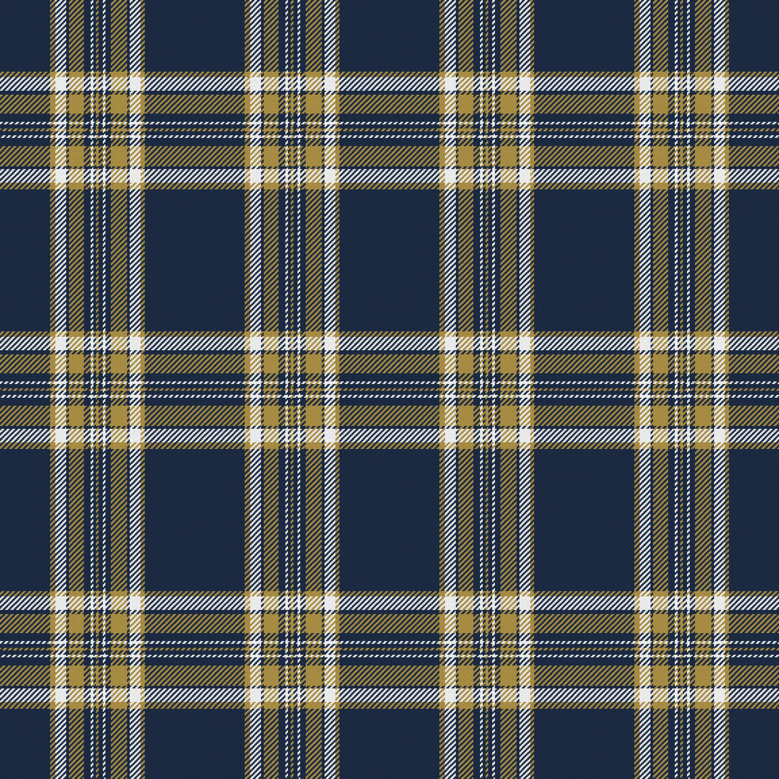Midnight Navy, Antique Gold & White — Alderwick — Full pattern