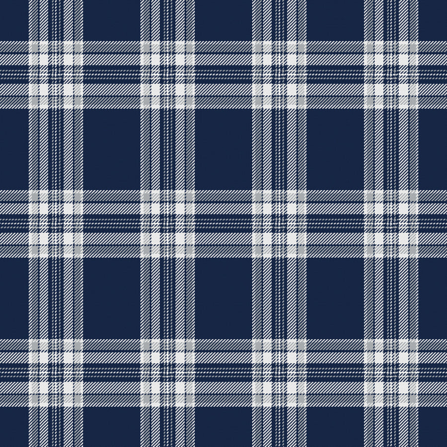 Deep Navy, White & Silver Gray — Alderwick