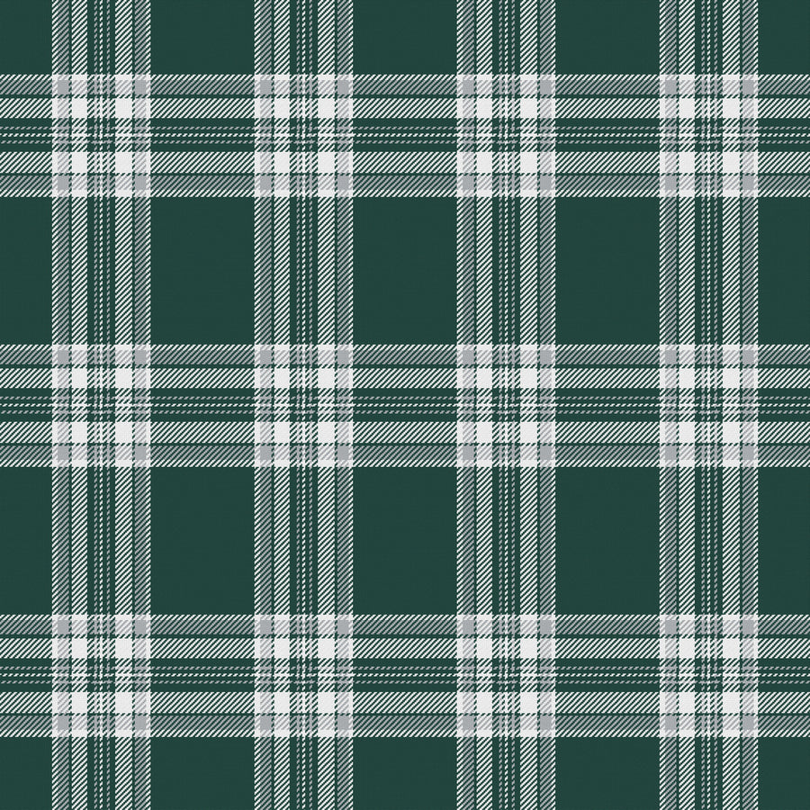 Deep Green, White & Silver Gray — Alderwick