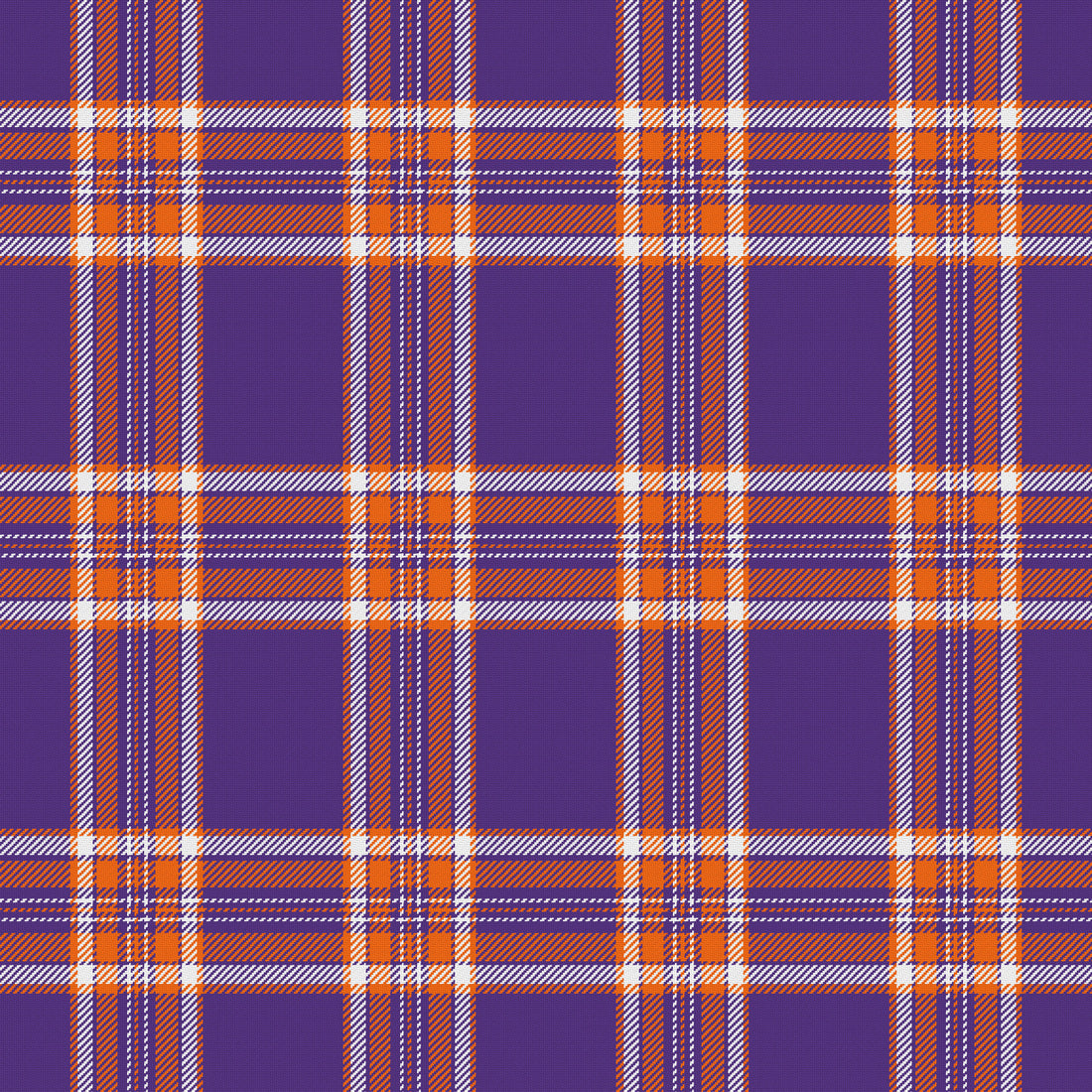 Deep Purple, Orange & White — Alderwick — Full pattern