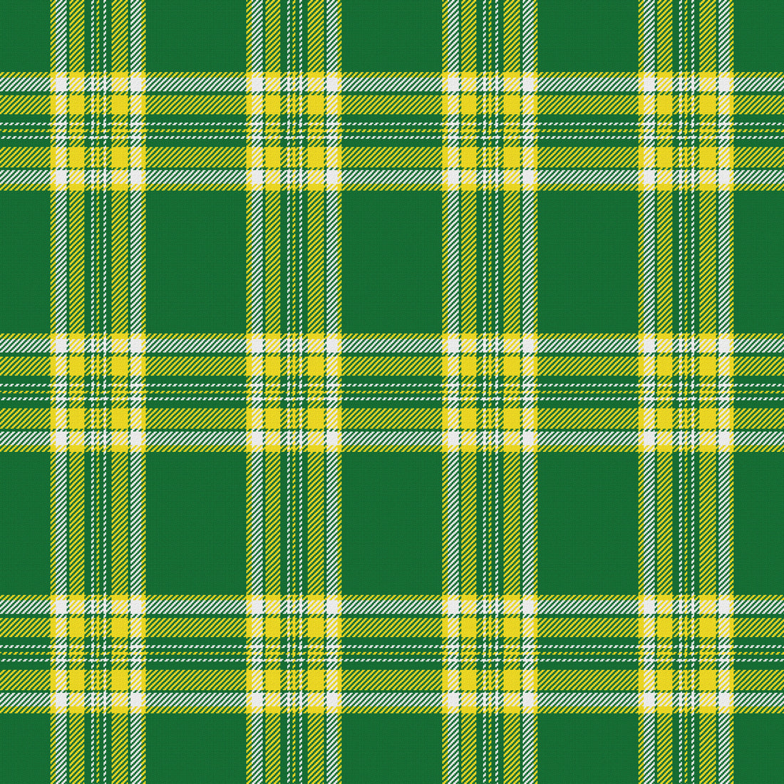 Deep Green, Golden Yellow & White — Alderwick — Full pattern