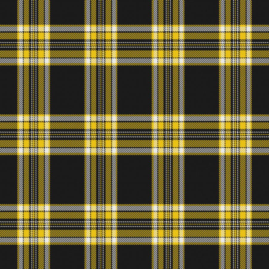 Near Black, Golden Yellow & White · Palette 046 — Alderwick