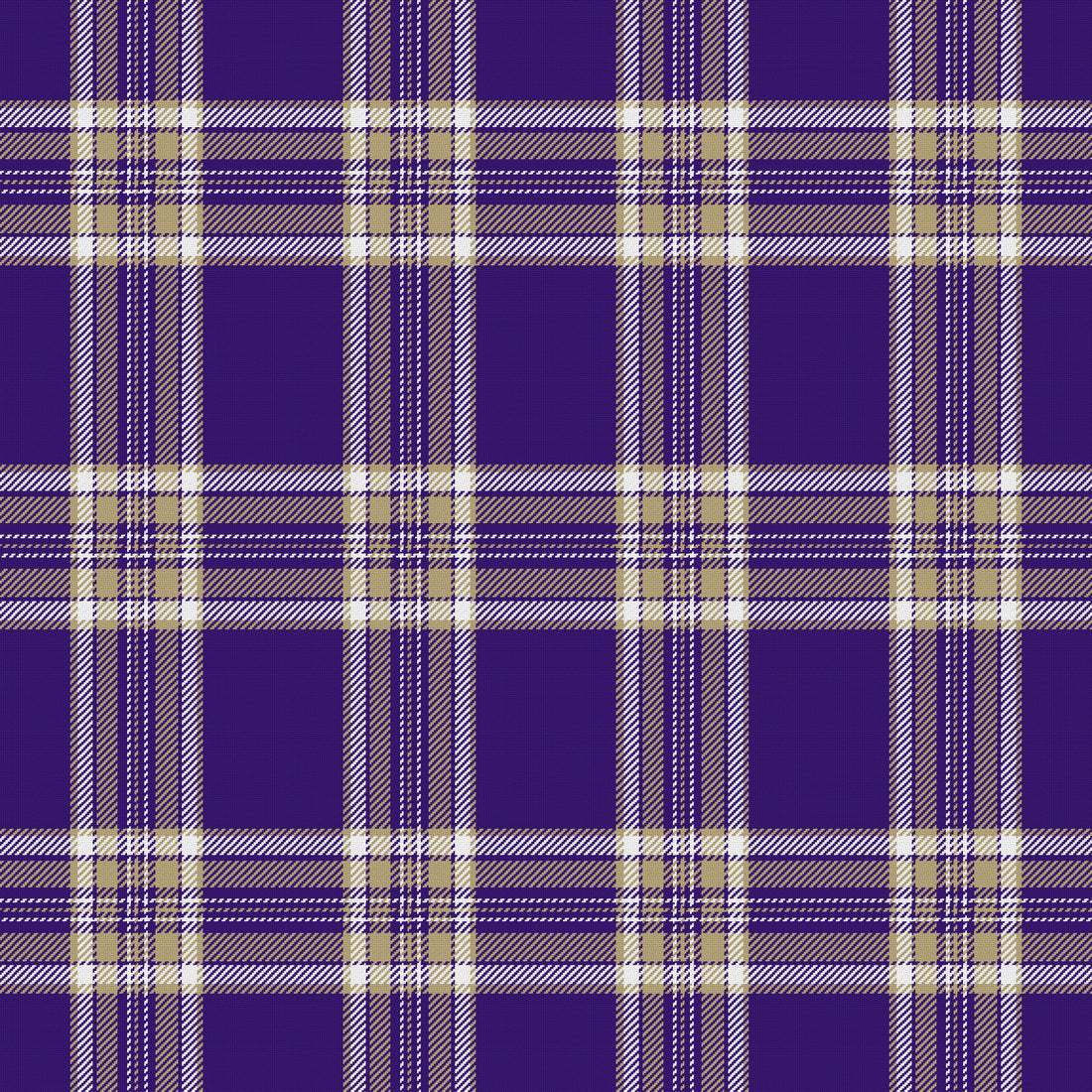 Deep Purple, Muted Gold & White — Alderwick — Full pattern
