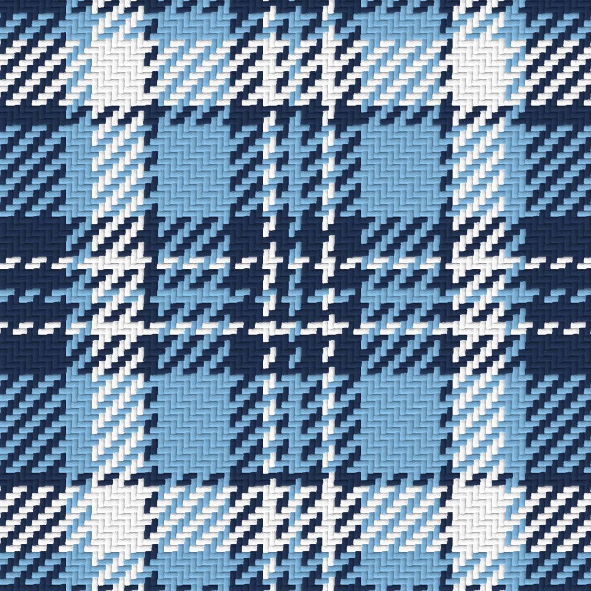Navy, Powder Blue & White — Alderwick — Pattern detail