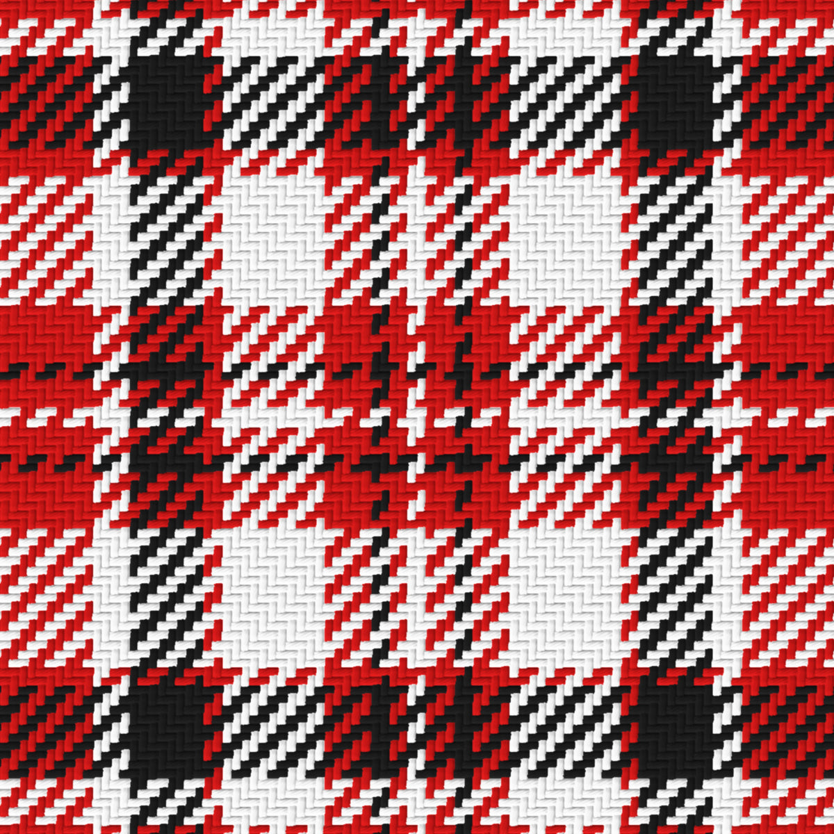 Red, White & Near Black — Alderwick — Pattern detail