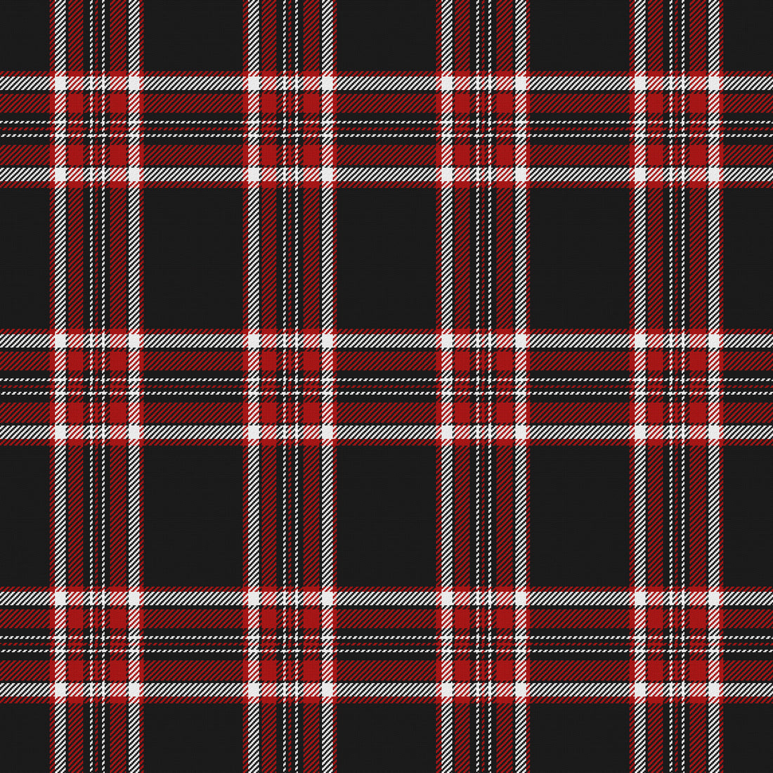 Near Black, Deep Red & White — Alderwick — Full pattern
