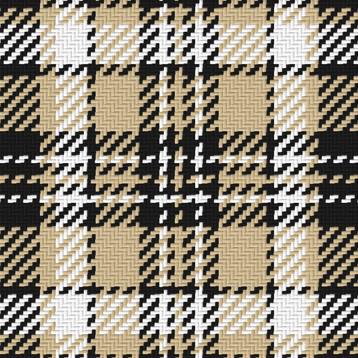 Near Black, Old Gold & White — Alderwick — Pattern detail